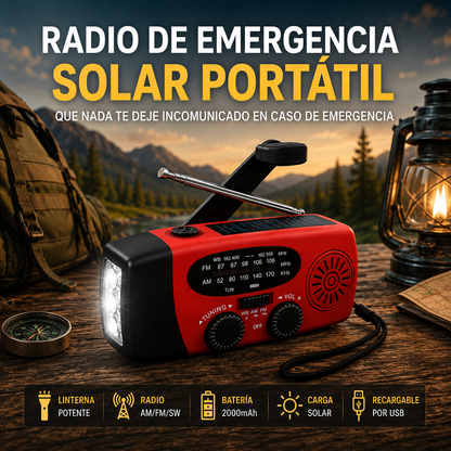 Radio de Emergencia Solar Portátil™