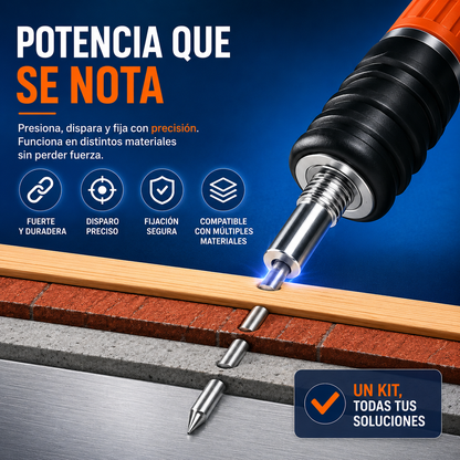 Kit Pistola de Clavos Portátil