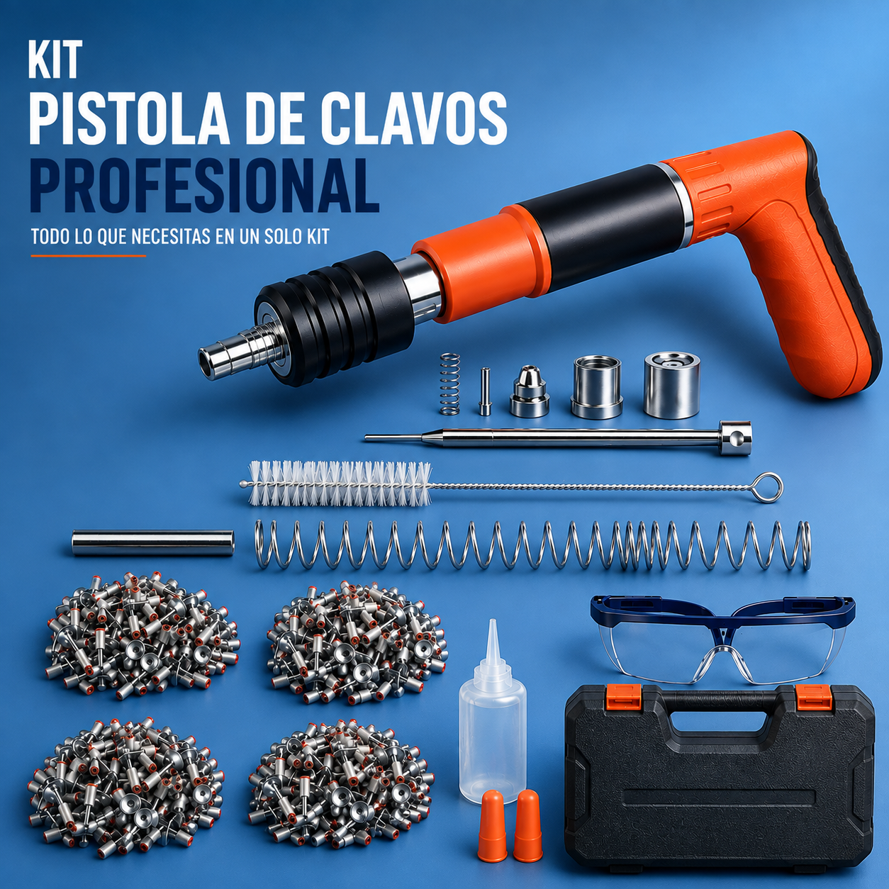 Kit Pistola de Clavos Portátil