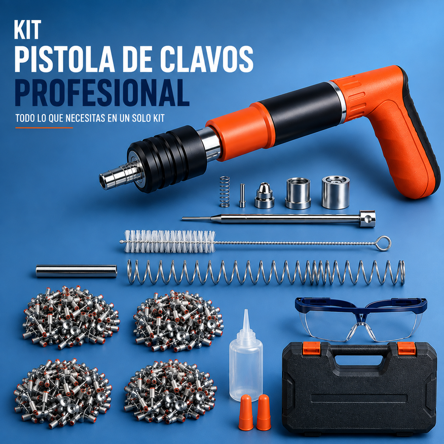 Kit Pistola de Clavos Portátil