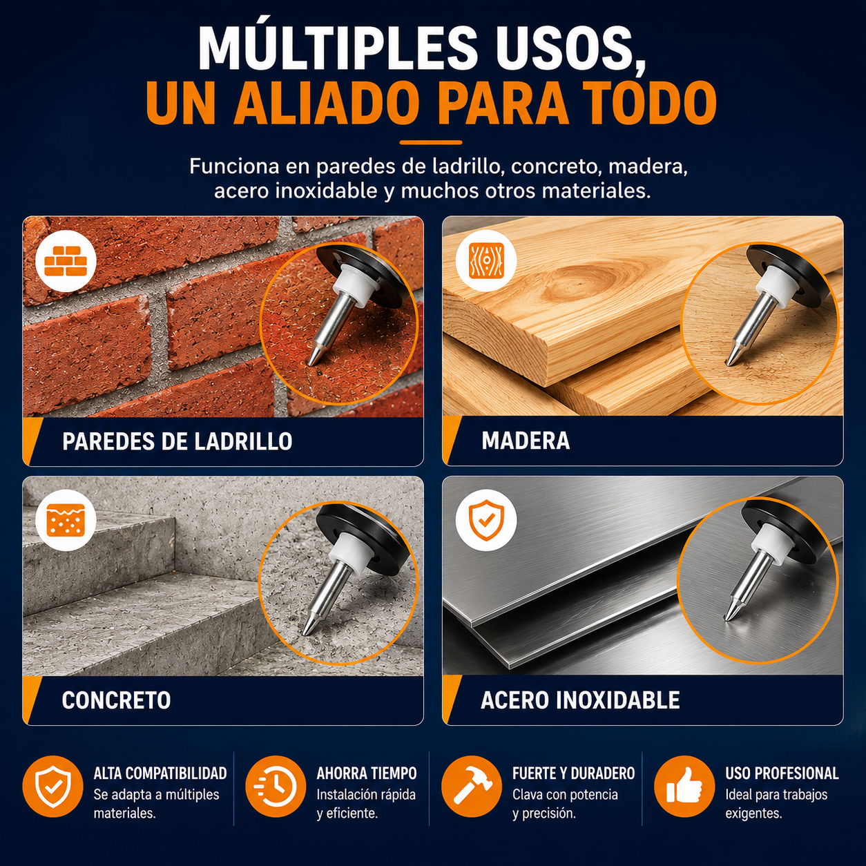 Kit Pistola de Clavos Portátil