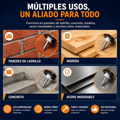 Kit Pistola de Clavos Portátil