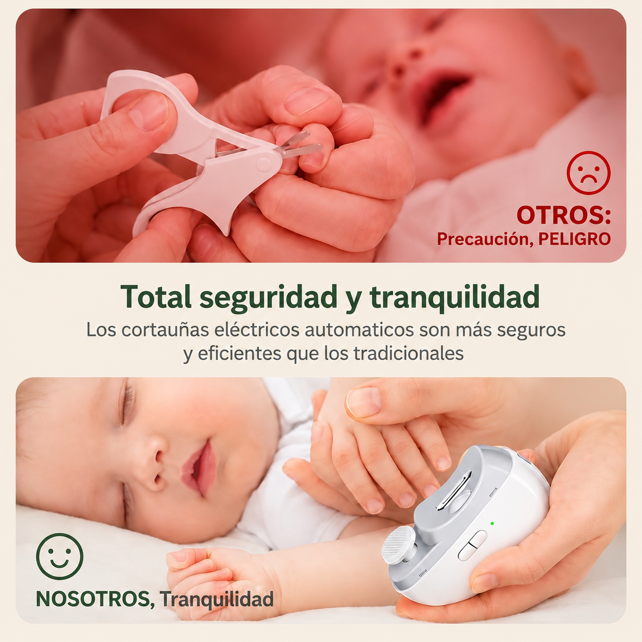 Cortaúñas y Pulidor Eléctrico 3 en 1™