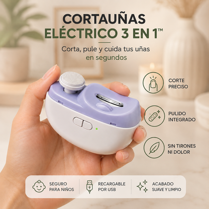 Cortaúñas y Pulidor Eléctrico 3 en 1™