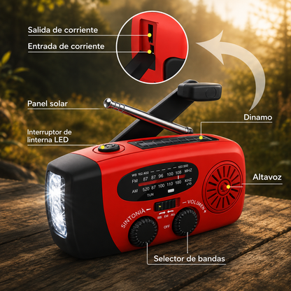 Radio de Emergencia Solar Portátil™