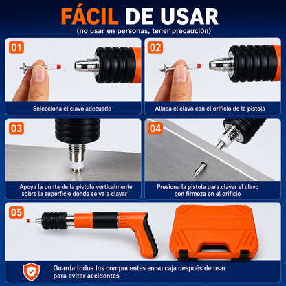 Kit Pistola de Clavos Portátil